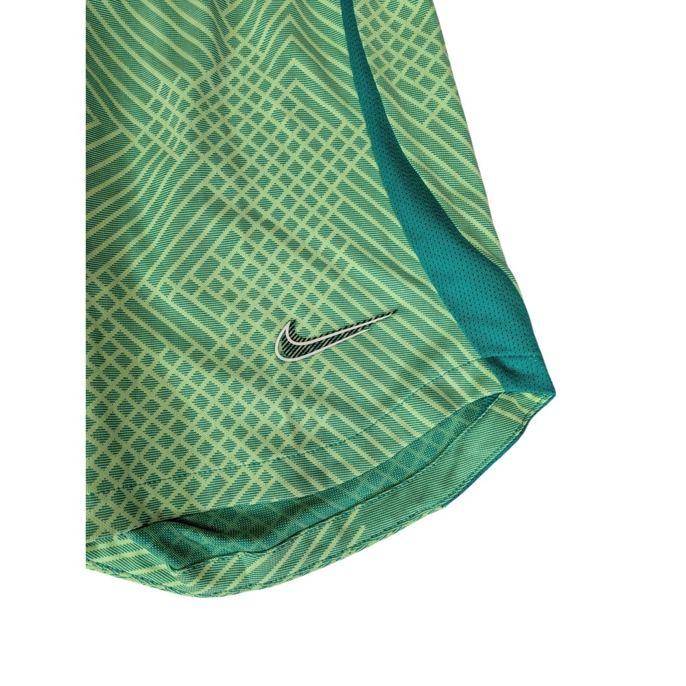Nike Womens Dri-FIT Soccer Shorts Green Geometric Pattern DV2867-370 XS New - Picture 3 of 8